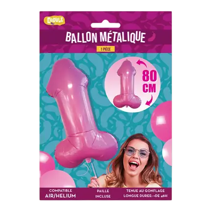 Globo Gigante Metálico Zizi 80 cm - Decoración para eventos y noches divertidas