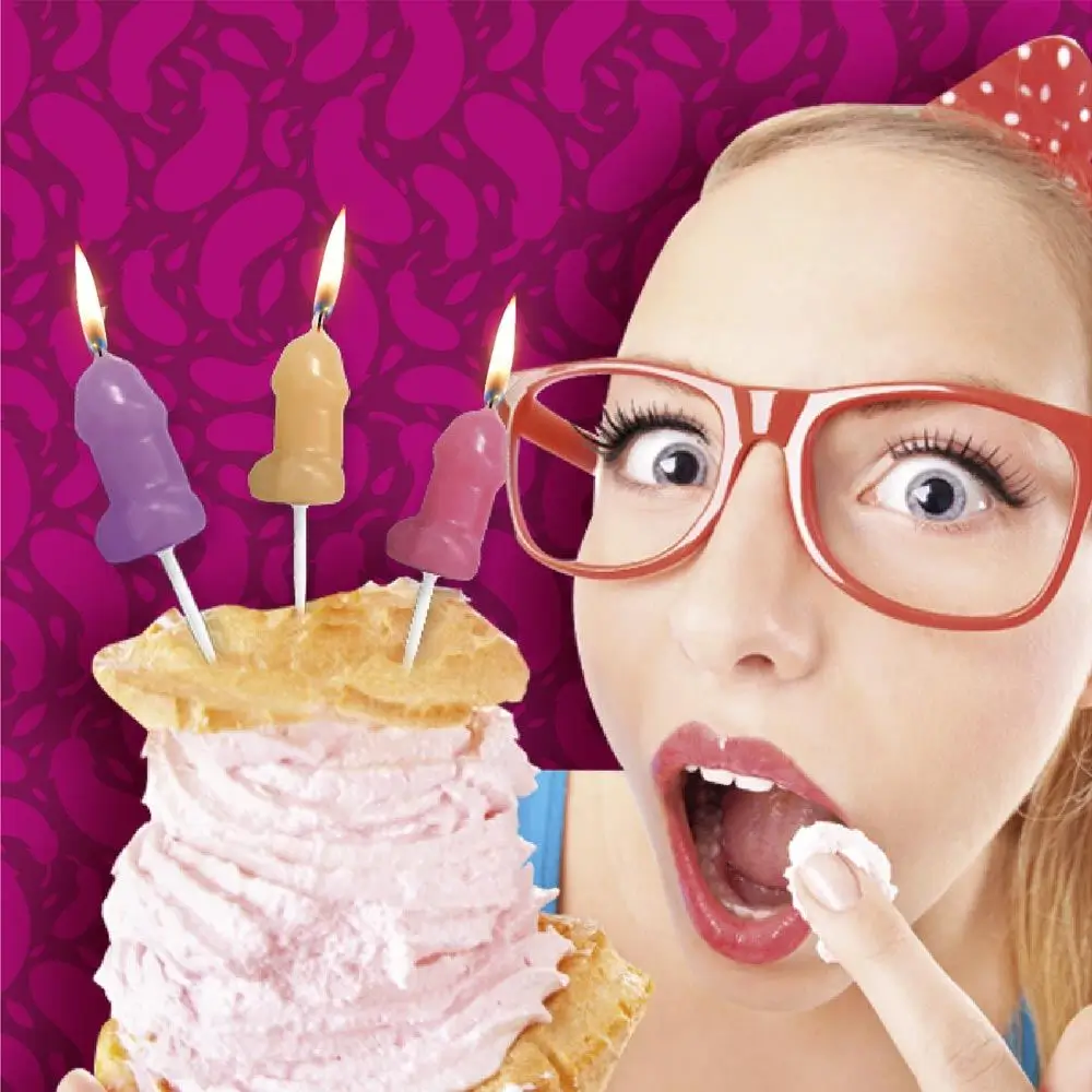 Lote de 6 velas de cumpleaños Zizi - Decoración para tartas EVE