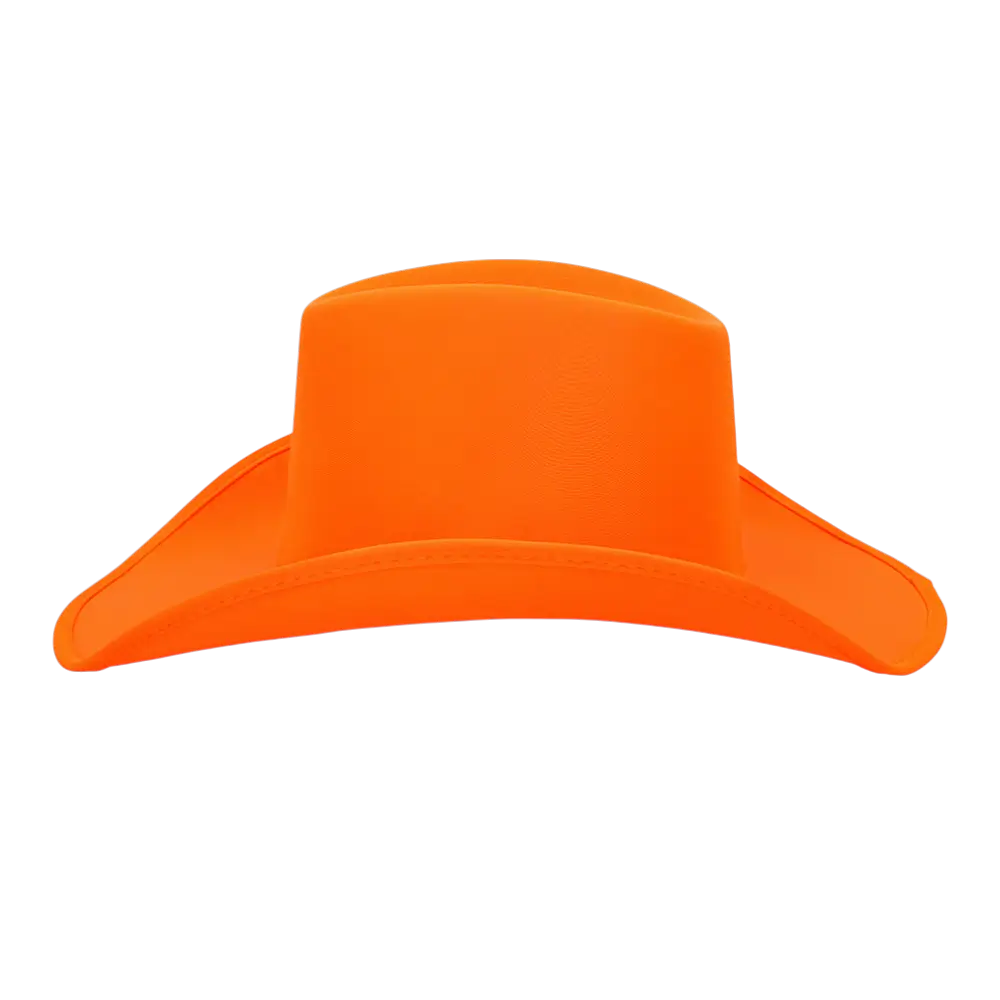 Sombrero vaquero con flecos "Blaze" - Naranja fluorescente
