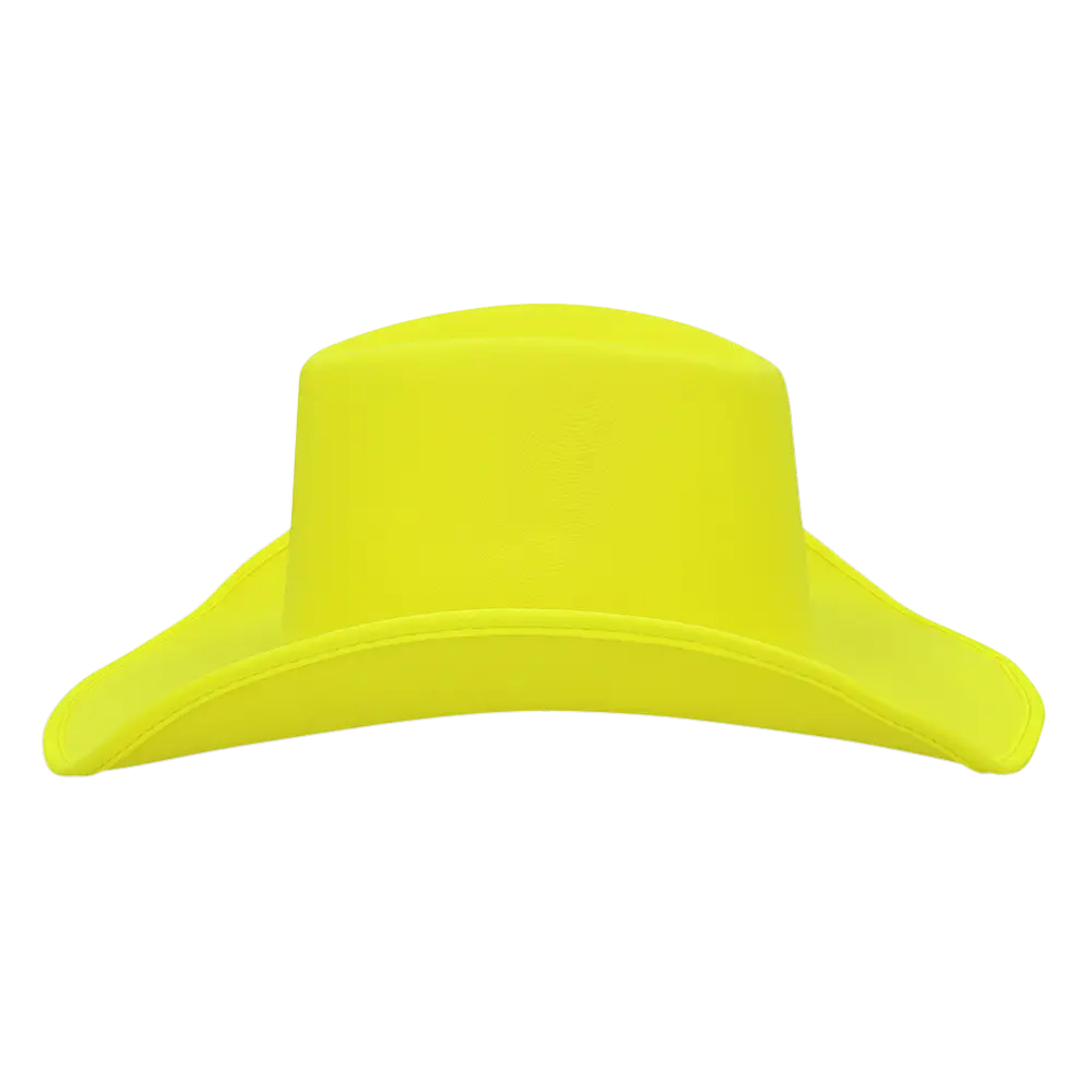 Sombrero vaquero con flecos "Blaze" - Amarillo fluorescente