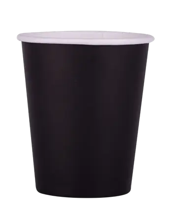 Vasos de Cartón 20 cl Negros – Vasos Desechables para Fiesta