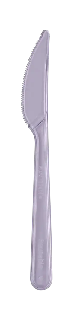 Cuchillos Reutilizables 18 cm Efecto Cristal Lujo – Vajilla Reutilizable