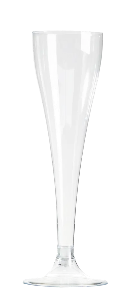 Copas de Champán Reutilizables 10 cl Pie Cristal – Copas para Recepción