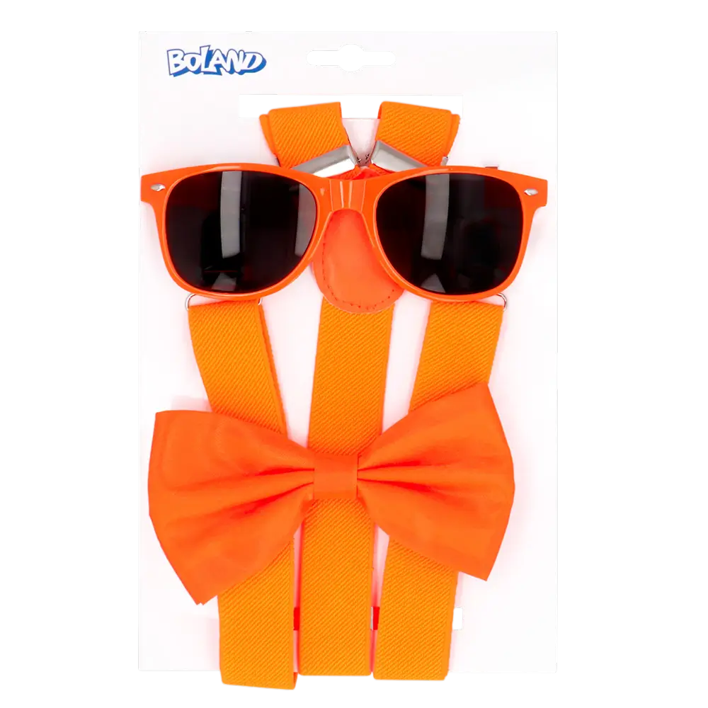Kit de accesorios fluorescentes para fiestas y disfraces - Naranja fluorescente