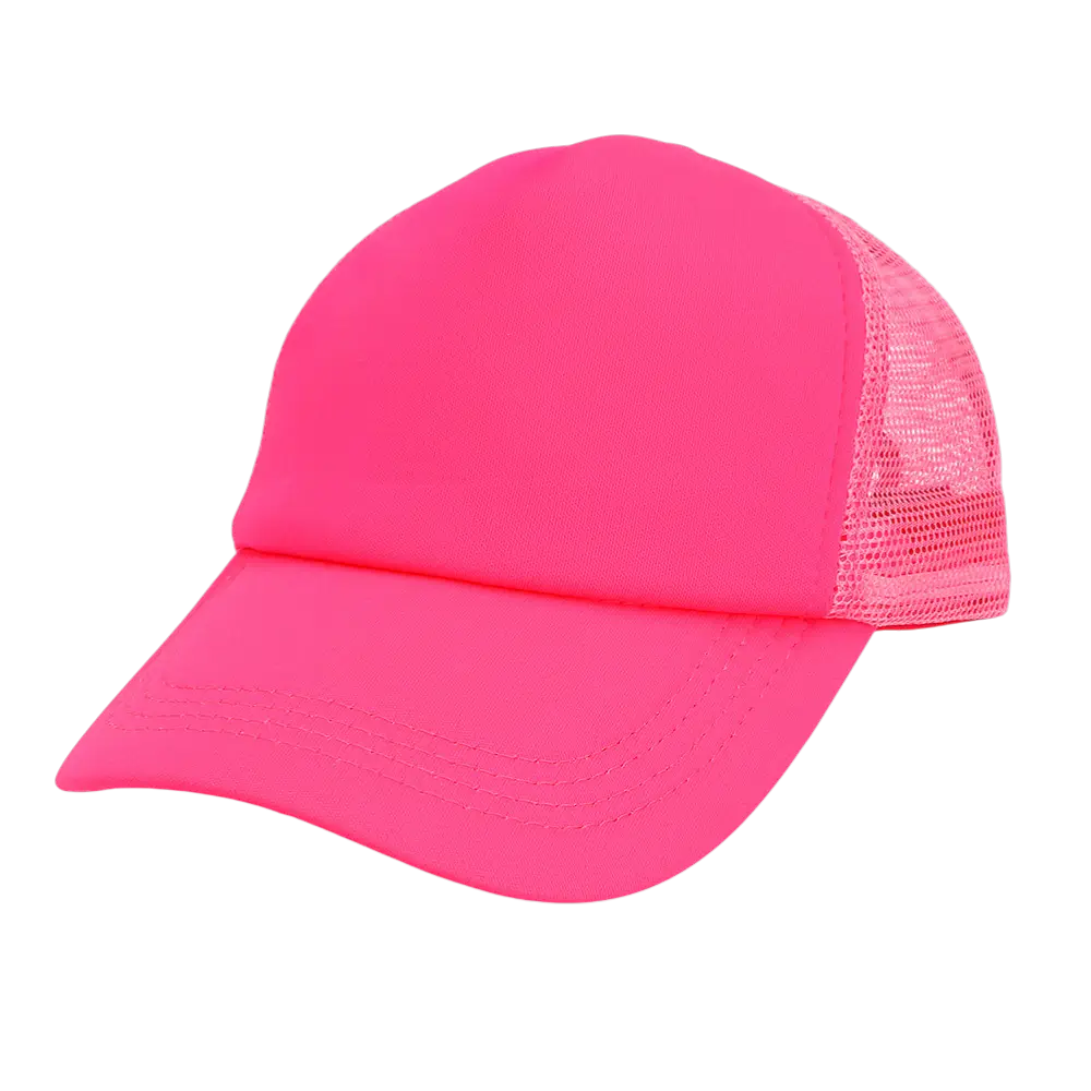 Gorra fluorescente para fiestas y disfraces - Rosa fluorescente