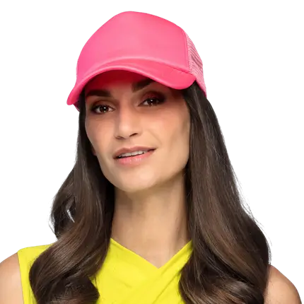 Gorra fluorescente para fiestas y disfraces - Rosa fluorescente