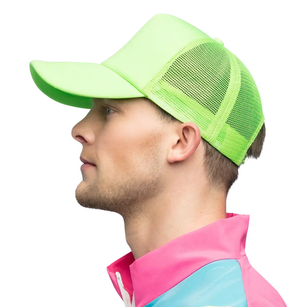 Gorra fluorescente para fiestas y disfraces - Verde fluorescente