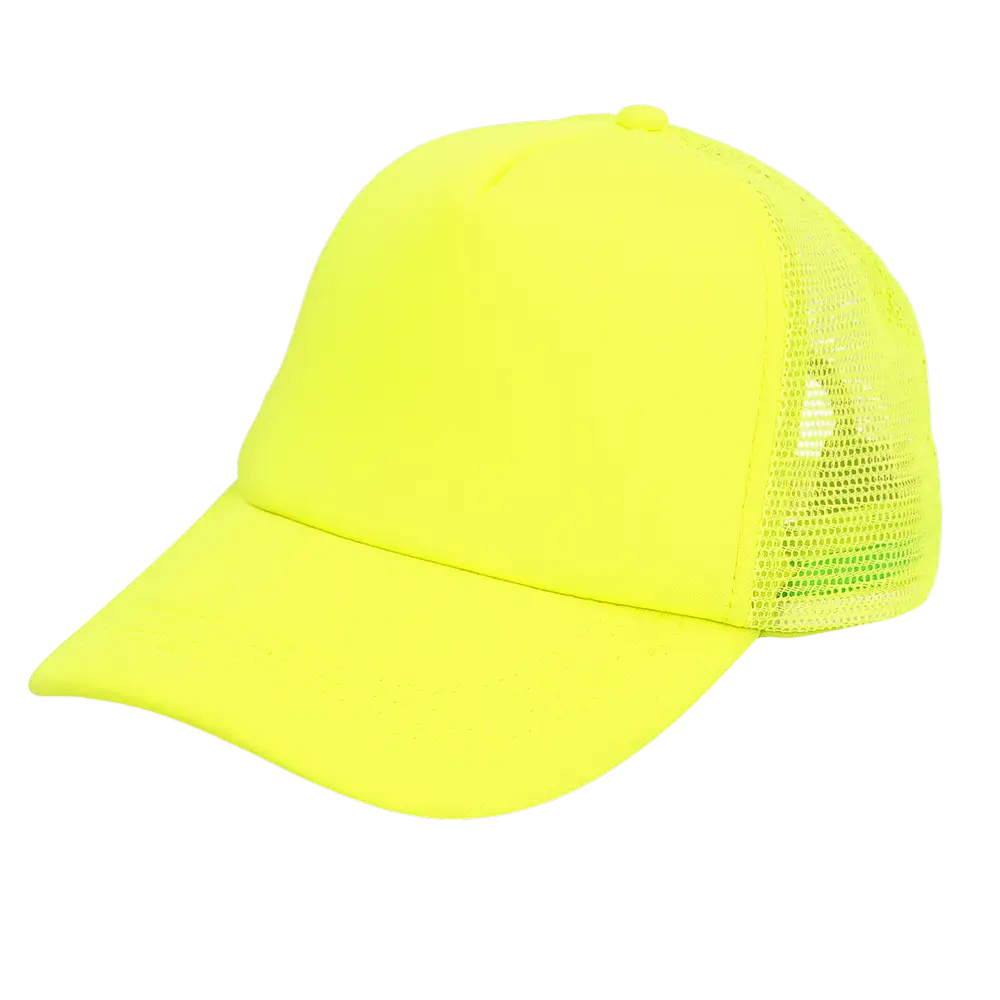Gorra fluorescente para fiestas y disfraces - Amarillo fluorescente