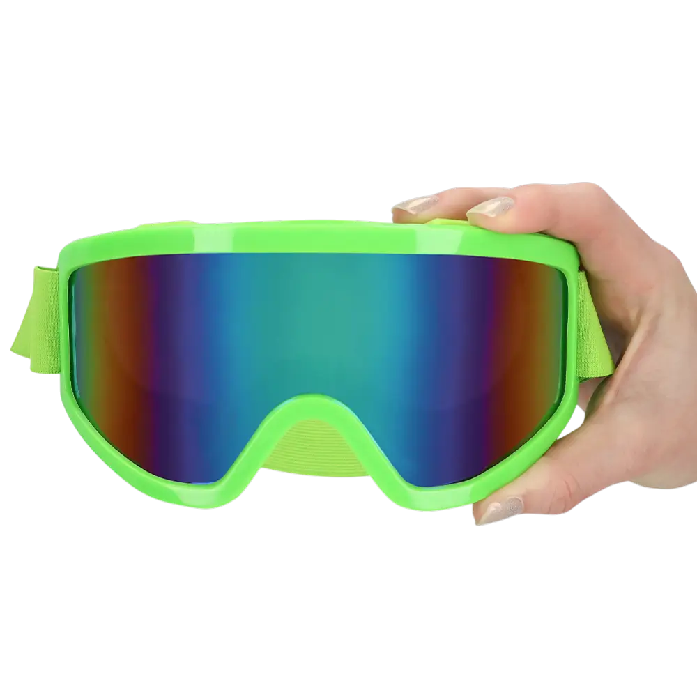 Gafas de esquí para fiestas y disfraces - Verde fluorescente