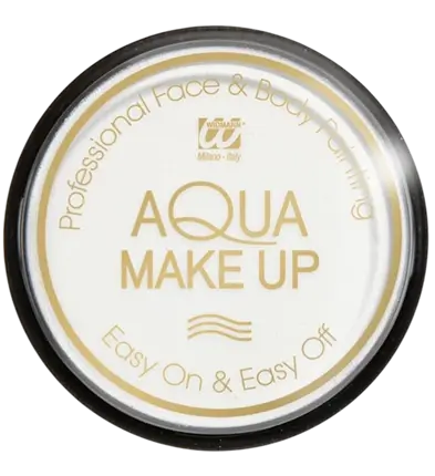 Maquillaje Facial Agua Blanca - Maquillaje Aqua 10 ml - Cumpleaños Carnaval Halloween Supporter