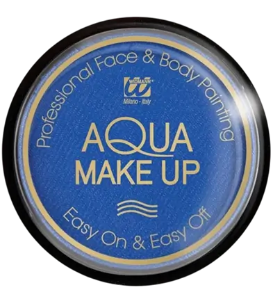 Maquillaje Aqua Azul Oscuro 10 ml - Cumpleaños Carnaval Halloween Supporter