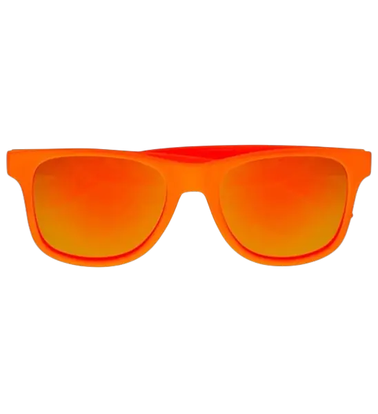 Gafas de sol naranja neón años 80 - Lentes espejadas efecto Revo