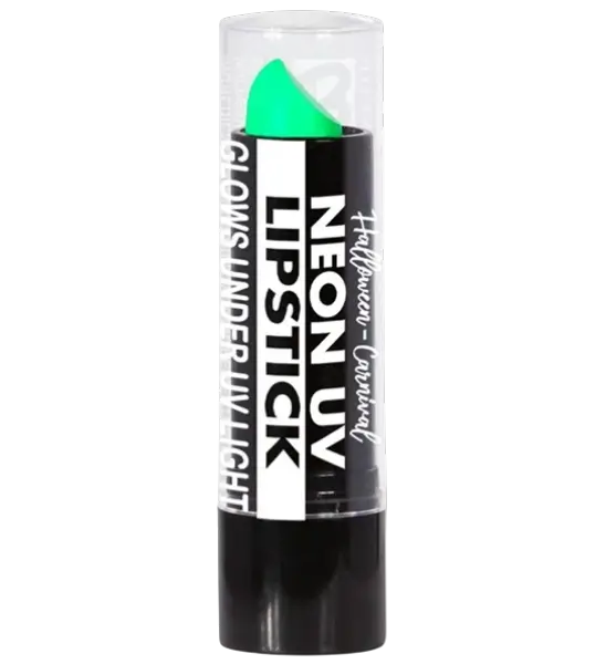 Barra de Labios Verde Fluorescente UV - Maquillaje Facial Carnaval de Halloween - 6 ml