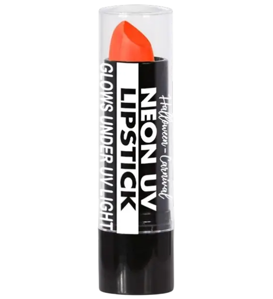 Barra de Labios Naranja Fluorescente UV - Maquillaje Facial Carnaval Halloween - 6 ml