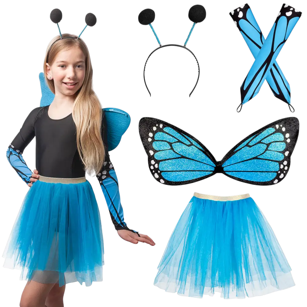 Kit infantil de disfraz de mariposa - Accesorios de carnaval