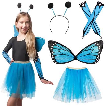 Kit infantil de disfraz de mariposa - Accesorios de carnaval