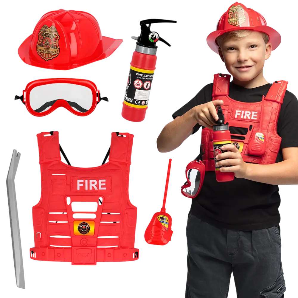 Kit de disfraz de bombero para niños - Accesorios de disfraces