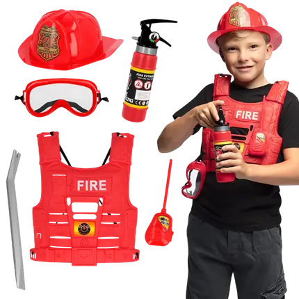 Kit de disfraz de bombero para niños - Accesorios de disfraces