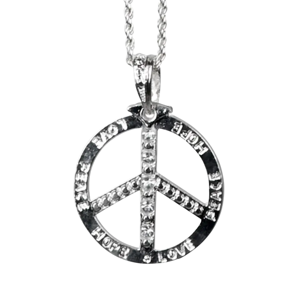 Collar Peace Hippie - Collier Symbole Paix Années 60