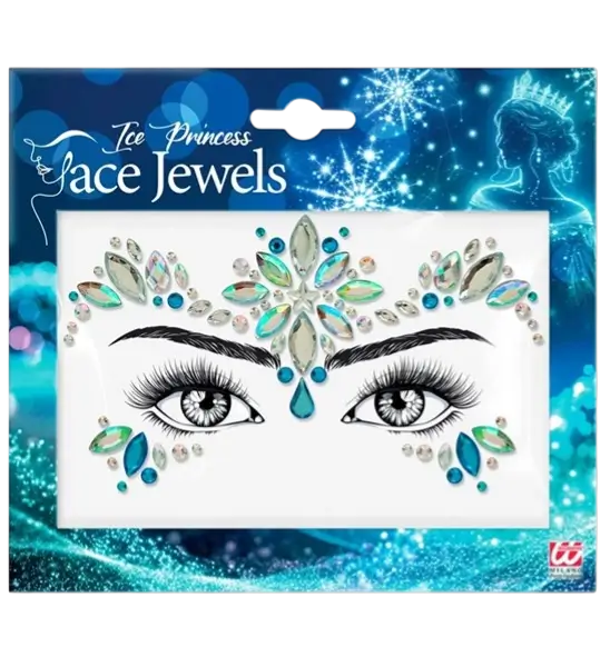 Bijoux Visage Reine des Glaces - Carnaval Cara Strass