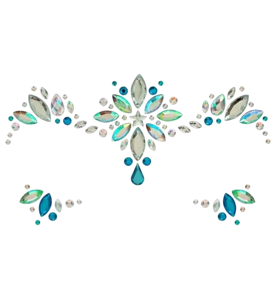 Bijoux Visage Reine des Glaces - Carnaval Cara Strass