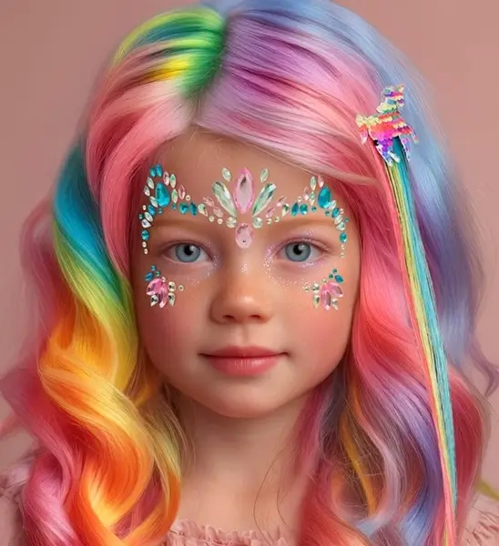 Bijoux Visage Licorne - Strass Cara Niño