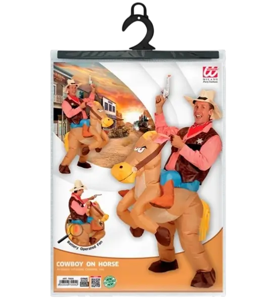 Disfraz de Vaquero y Caballo Hinchable - Disfraz de Carnaval