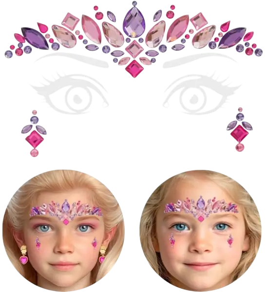 Princess Face Joyas - Strass Carnaval Enfant