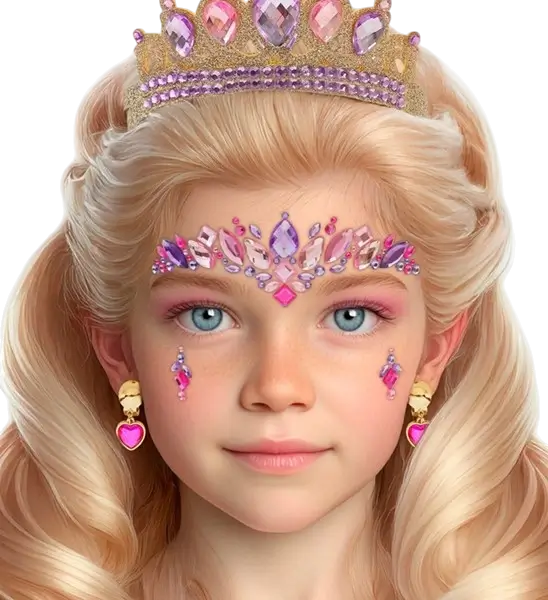 Princess Face Joyas - Strass Carnaval Enfant