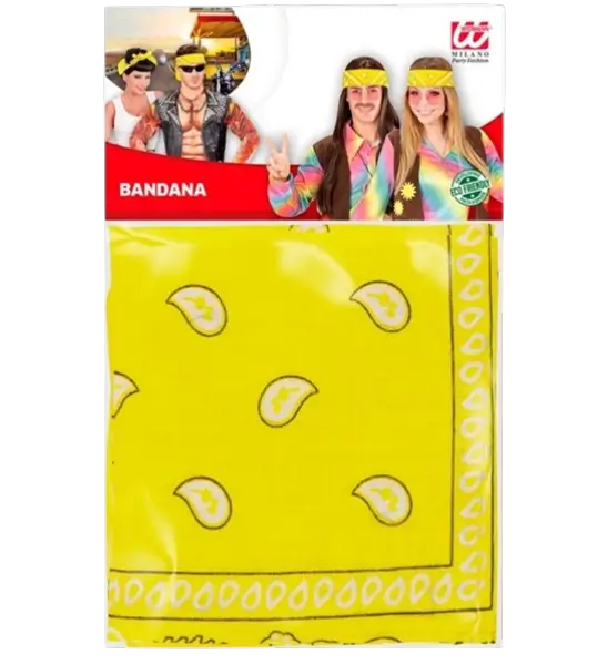 Bandana Vaquera Amarilla 55x55 cm - Western Scarf