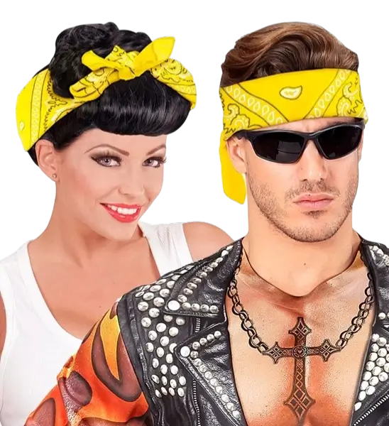 Bandana Vaquera Amarilla 55x55 cm - Western Scarf