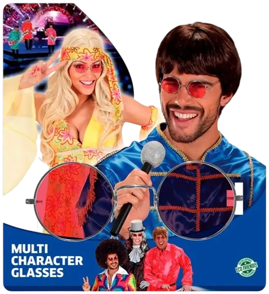 Gafas de Personaje con Lentes Rojas - Gafas Disfraz