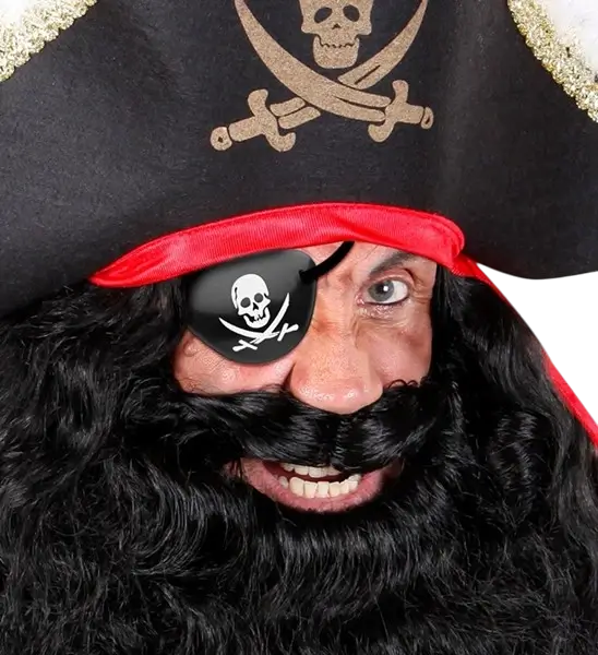 Parche ojo pirata - Accessoire Déguisement Pirate