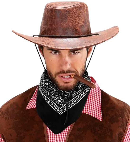 Negro Cowboy Bandana 55x55 cm - Western Bufanda