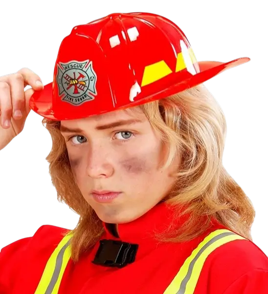 Casco de bombero de plástico para niño - Accesorio Disfraz