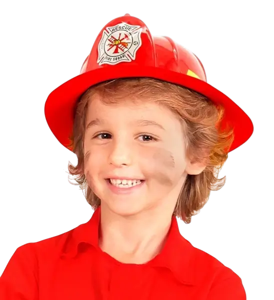 Casco de bombero de plástico para niño - Accesorio Disfraz