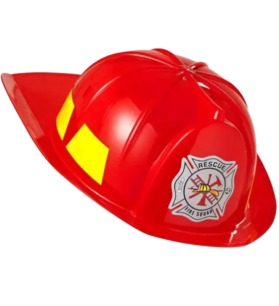 Casco de bombero de plástico para niño - Accesorio Disfraz
