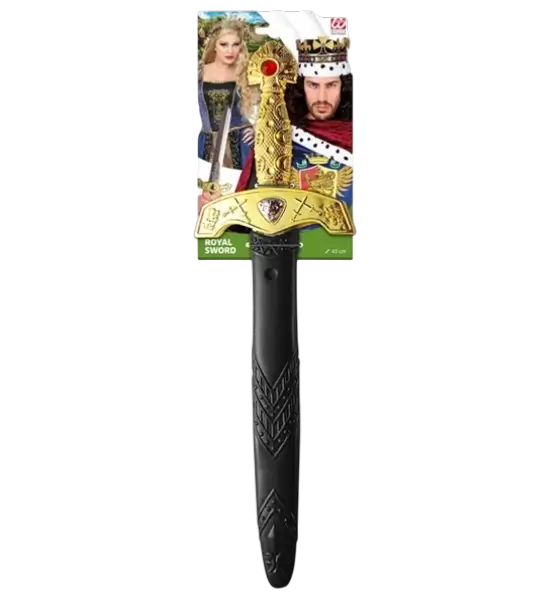 Espada Real con Piedras y Vaina - 45 cm