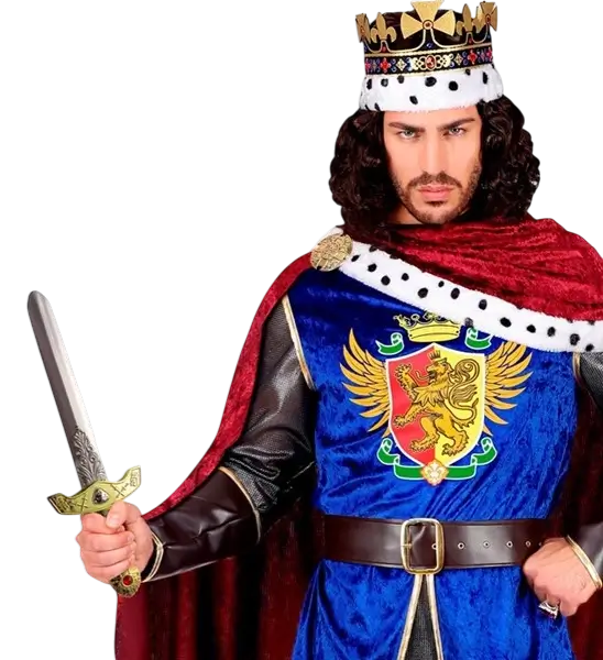 Espada Real con Piedras y Vaina - 45 cm