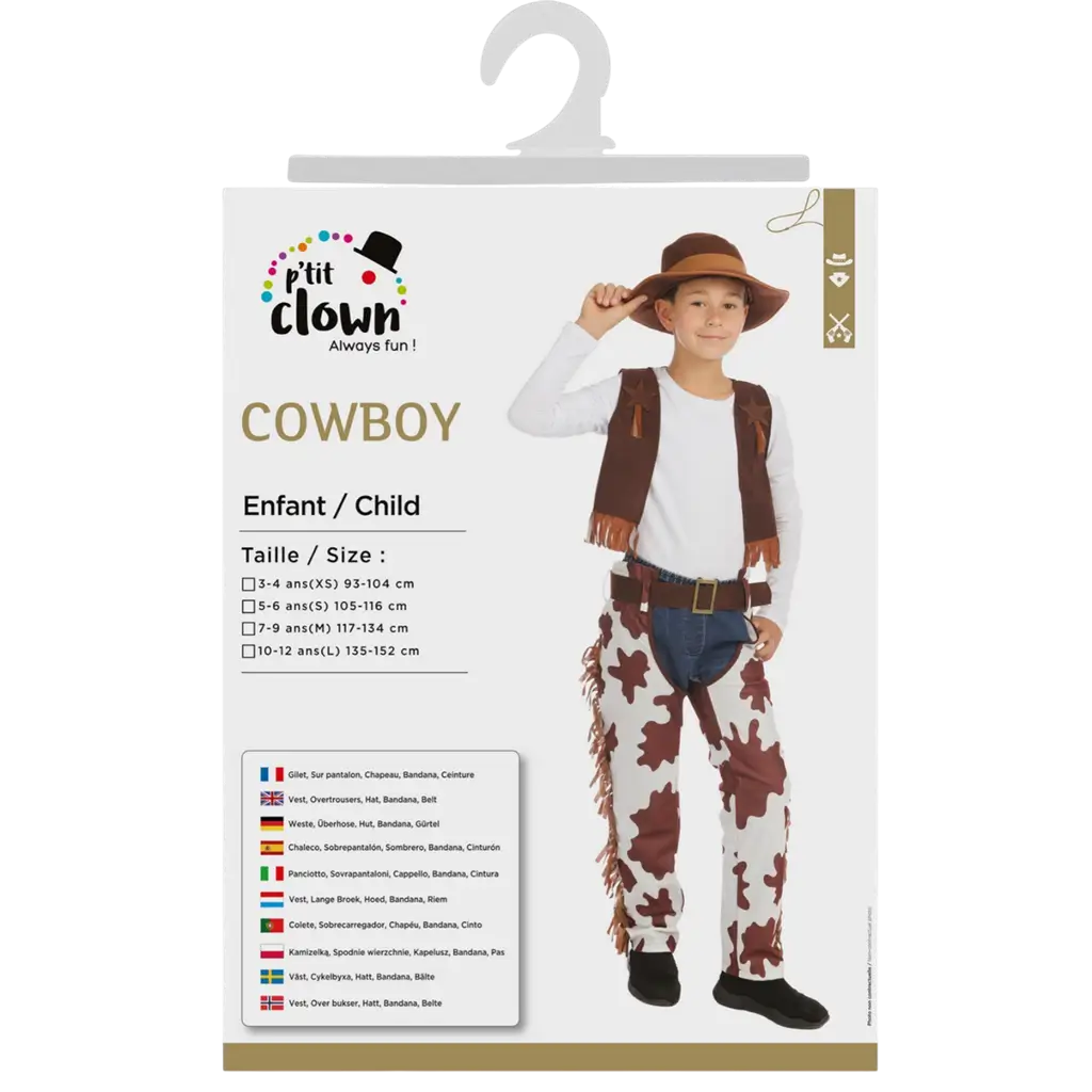 Disfraz de Vaquero Infantil 10-12 años - Disfraz de Vaquero Infantil