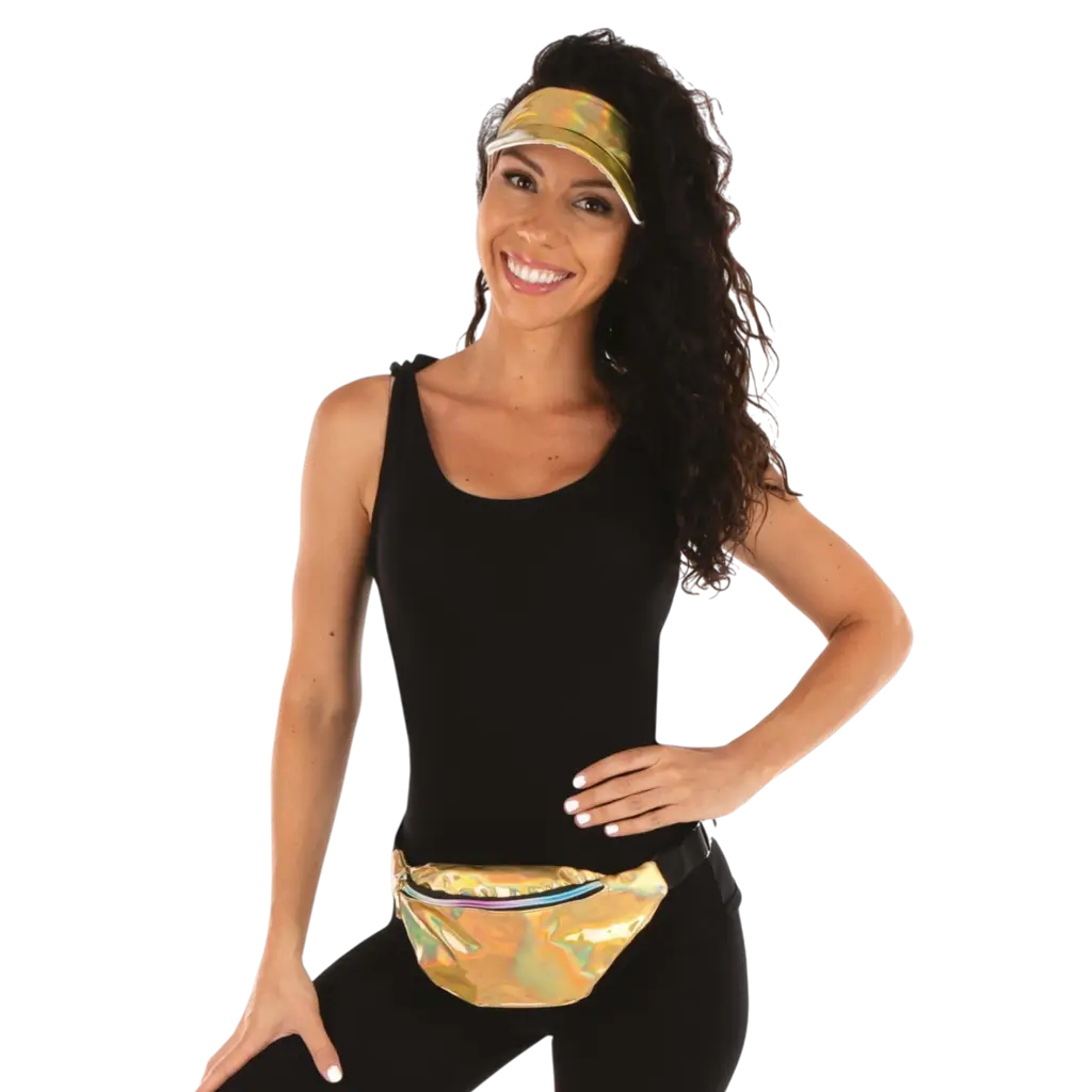 Set de Accesorios Disco Dorado Adulto - Accesorios de Noche Disco