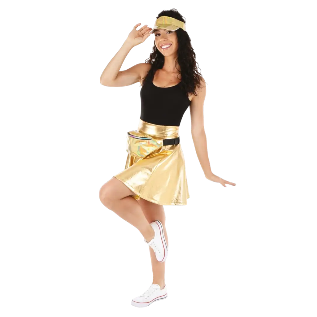 Set de Accesorios Disco Dorado Adulto - Accesorios de Noche Disco