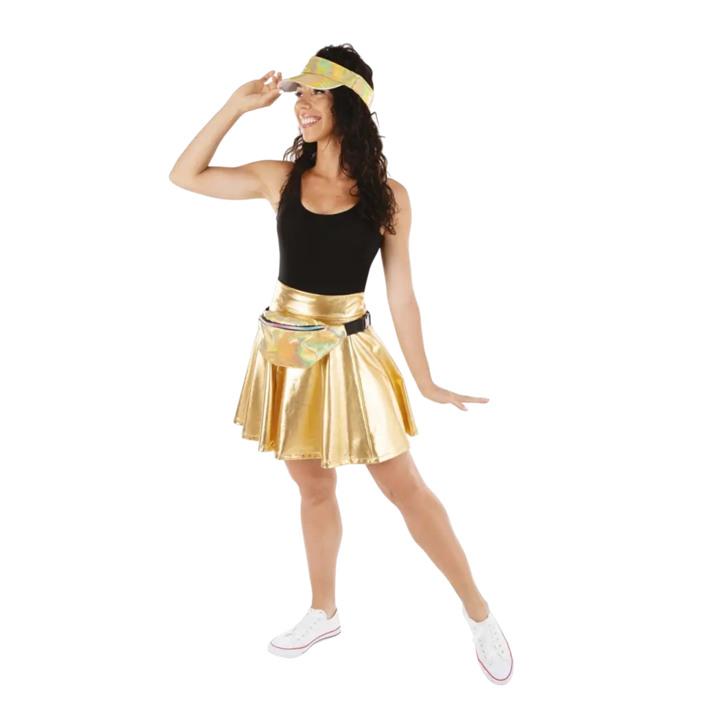 Set de Accesorios Disco Dorado Adulto - Accesorios de Noche Disco