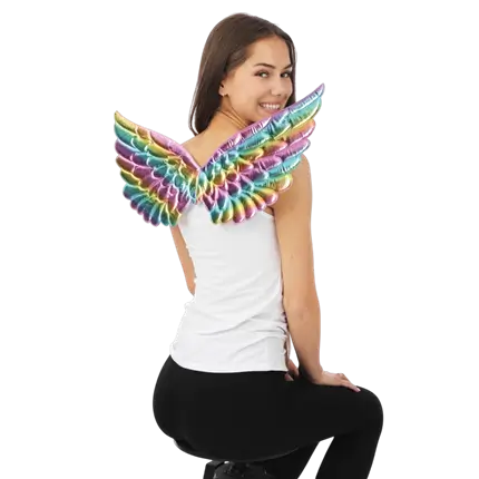 Alas de Ángel Multicolor 62 cm - Accesorios Disfraz de Ángel