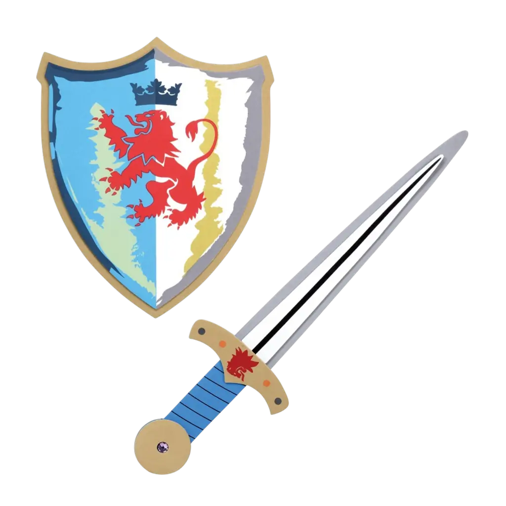 Set de caballero de EVA para niño - Espada y escudo de caballero