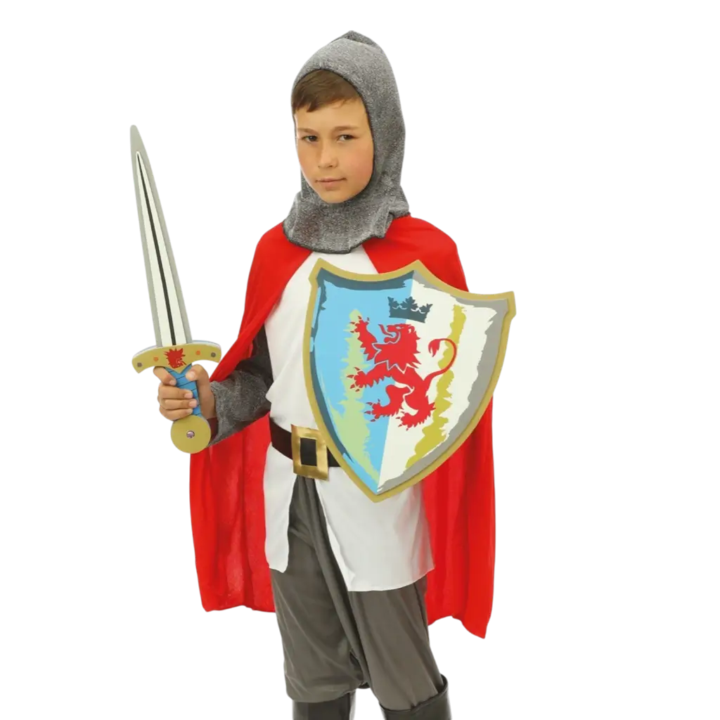 Set de caballero de EVA para niño - Espada y escudo de caballero
