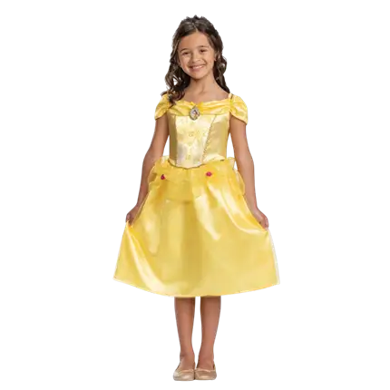 Disfraz de Belle Disney™ para niños de 7-8 años - Disfraz de princesa de la Bella y la Bestia.
