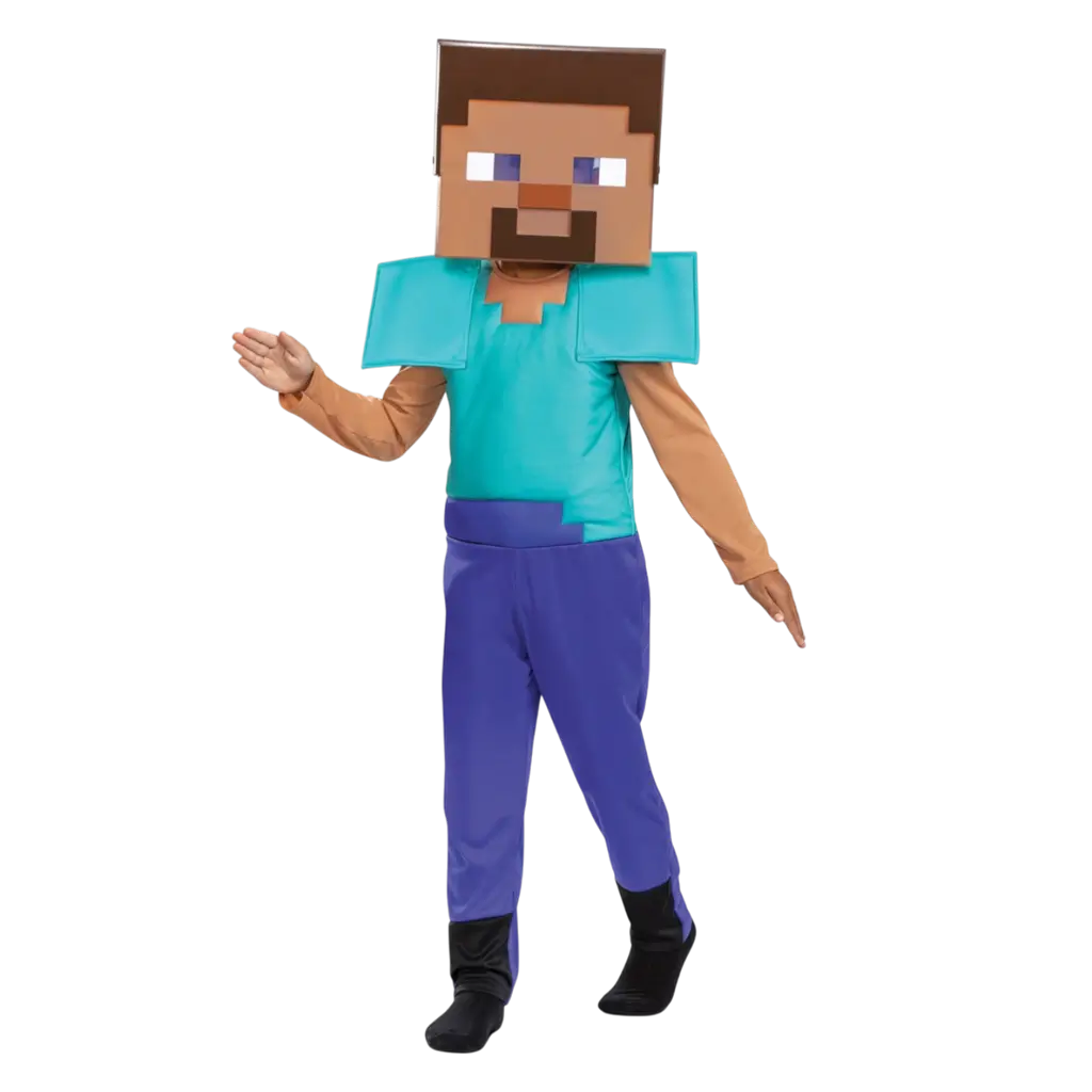 Steve Minecraft™ Disfraz Niño 7-8 Años