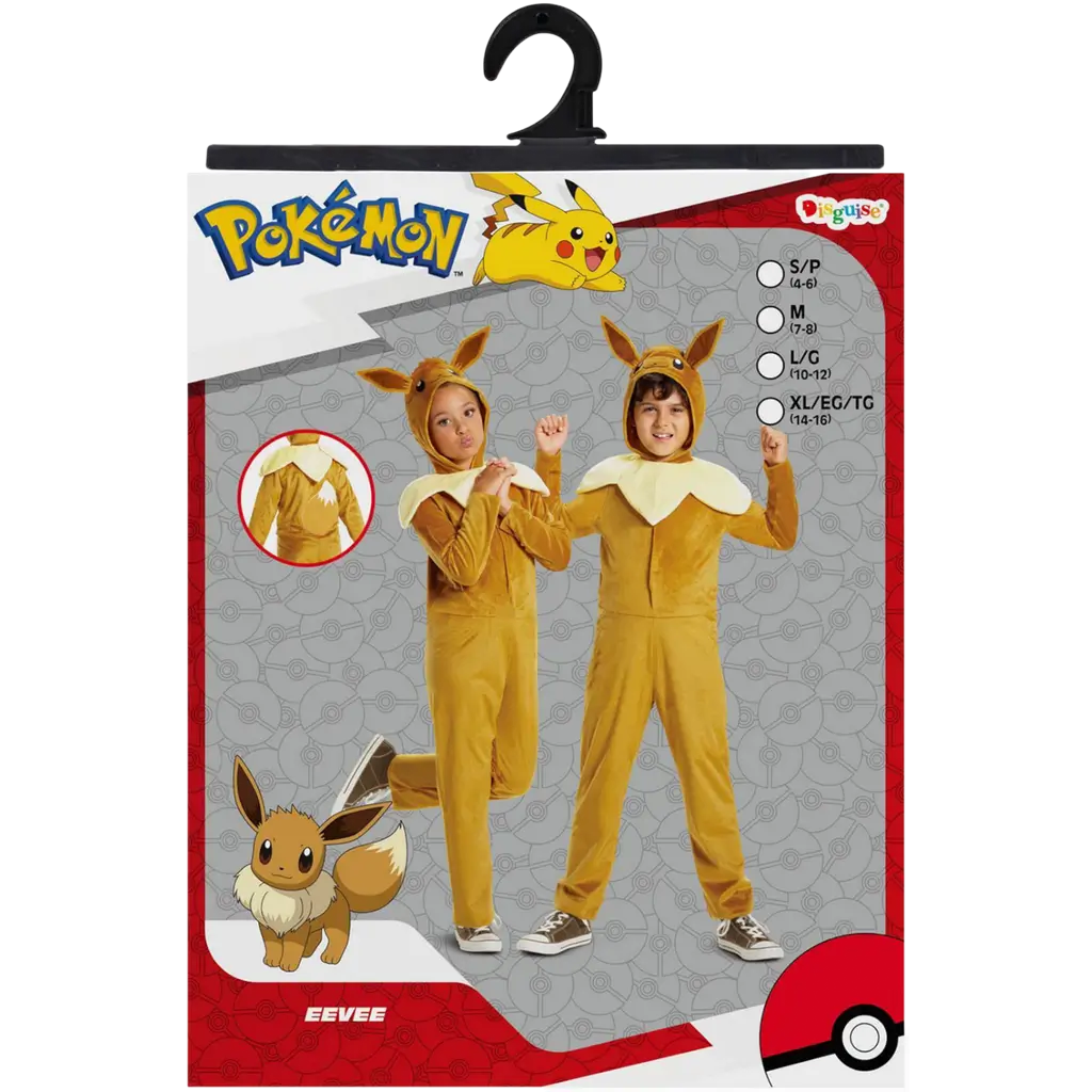 Pokémon™ Evoli Disfraz 7-8 años