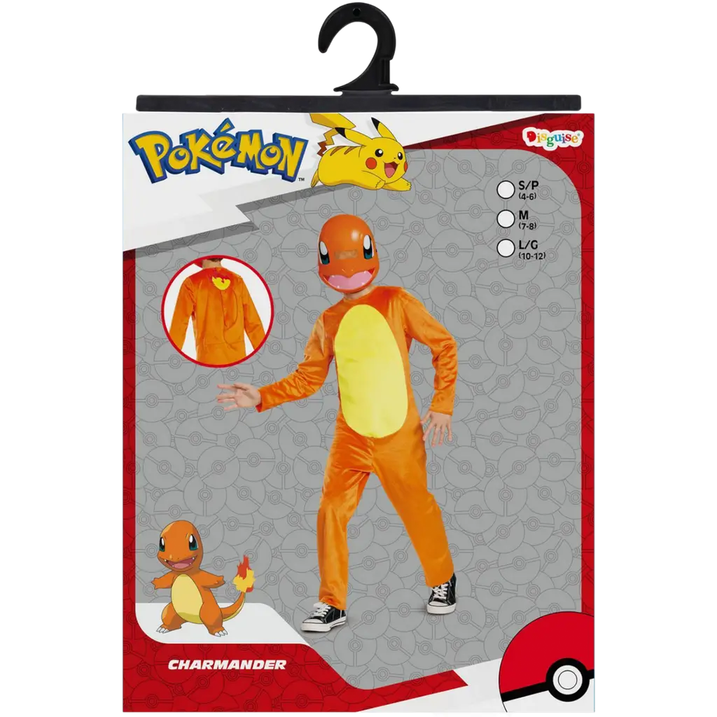 Pokémon™ Salamèche Disfraz Niño 7-8 Años